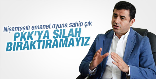 Selahattin Demirtaş: PKK'ya silah bıraktıramayız