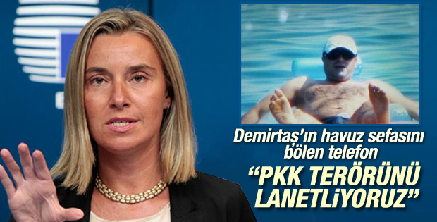 AB Dış İlişkiler Temsilcisi Demirtaş'ı aradı