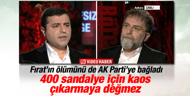 Demirtaş Fırat'ın ölümüyle ilgili AK Parti'yi suçladı