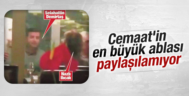 Demirtaş ve Nazlı Ilıcak yemekte buluştu