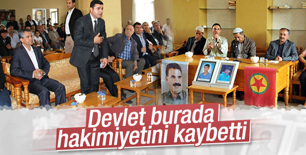 Demirtaş PKK'lıların evine taziye ziyaretine gitti
