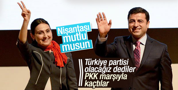HDP balonu asıl şimdi patladı: PKK marşıyla kaçtılar