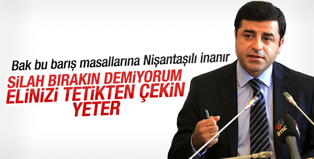 Demirtaş: Devlet silah bıraksın demiyorum