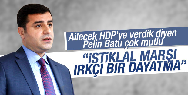 Demirtaş: İstiklal Marşı ırkçı bir dayatma olmamalı