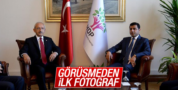 Kılıçdaroğlu ile Demirtaş görüşmesi Meclis'te başladı