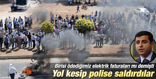Şanlıurfa'da elektrik kesintisini protesto için yolu kapattılar İZLE