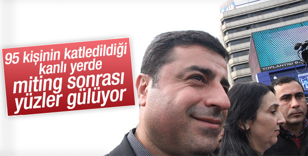Demirtaş kanlı meydanda HDP'ye oy istedi