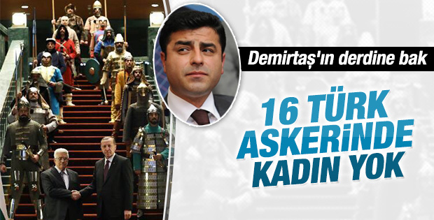 Demirtaş: 16 Türk askerinde kadın yok