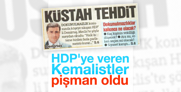 Sözcü Demirtaş'a küstah dedi
