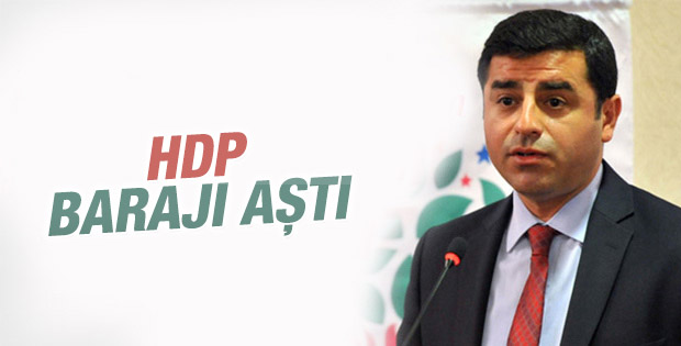 Seçim sonuçları: HDP barajı aştı