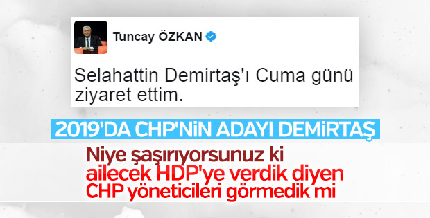 CHP vekilin Demirtaş'ı ziyareti CHP'lileri kızdırdı