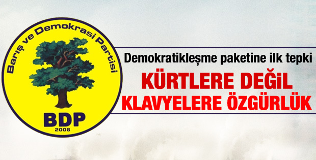 Demokratikleşme paketine BDP'den tepki