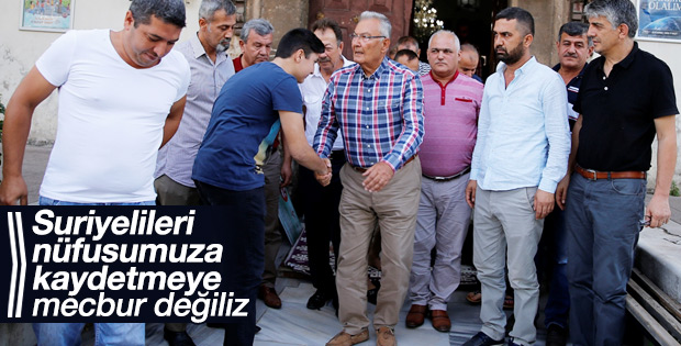 Baykal: Mültecileri nüfusumuza almak zorunda değiliz