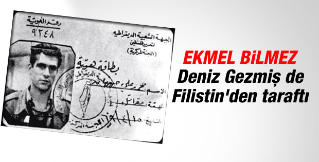 Deniz Gezmiş'in Filistin Kurtuluş Ordusu üyelik kartı