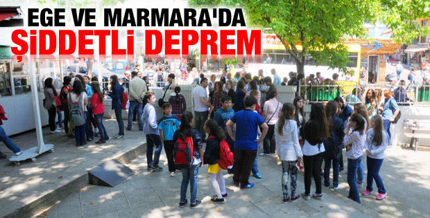 Ege ve Marmara'da deprem İZLE