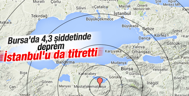 Bursa'daki deprem İstanbul'u da salladı