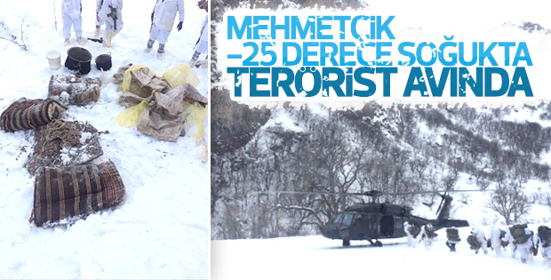 Tunceli’de 6 sığınak ele geçirildi