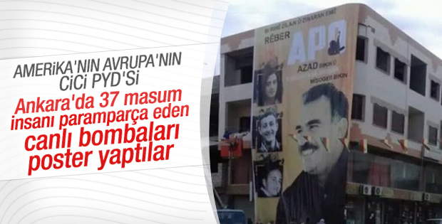 PKK neyse PYD o, işte kanıtı: Canlı bomba posterleri