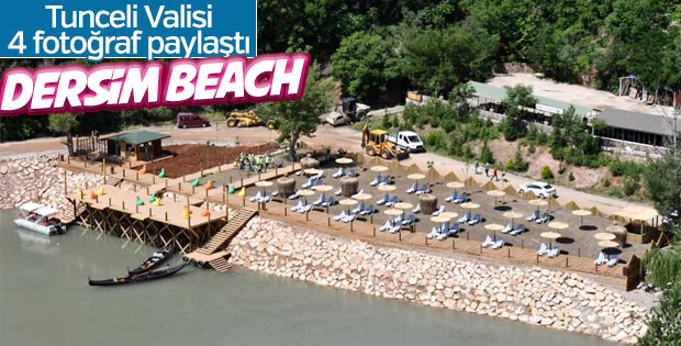 Munzur Nehri bambaşka bir görüntüye kavuştu