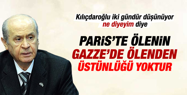 Devlet Bahçeli'den Paris katliamı mesajları