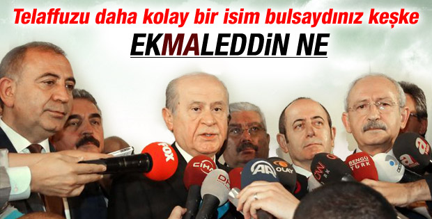 Bahçeli bile Ekmeleddin ismini yanlış söyledi