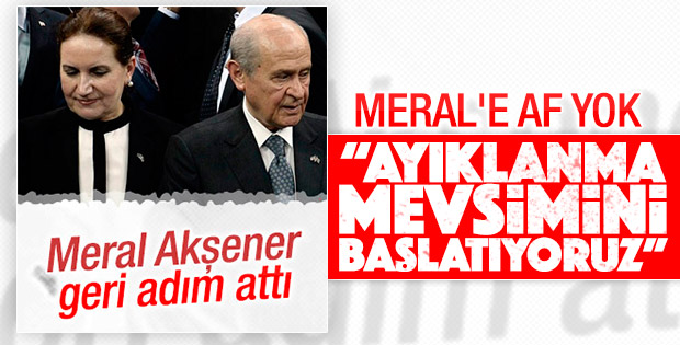 Bahçeli'den muhaliflere: Ayıklanma mevsimi başlıyor