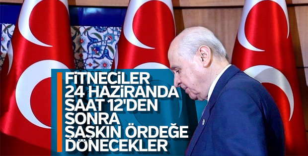 Devlet Bahçeli: MHP'ye oyun oynayanlar şaşkına dönecek