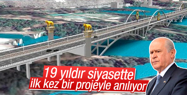 Devlet Bahçeli Köprüsü'nün temelini Bahçeli atacak