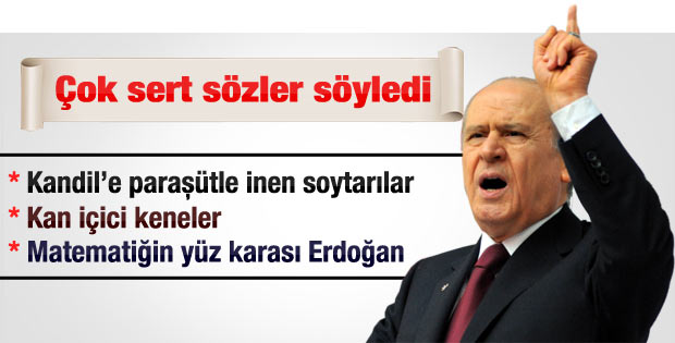 Bahçeli: Kandil'e paraşütle inen soytarılar