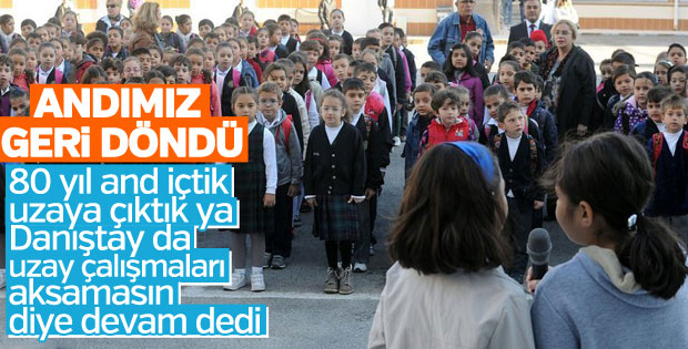 Danıştay'dan Öğrenci Andı kararı