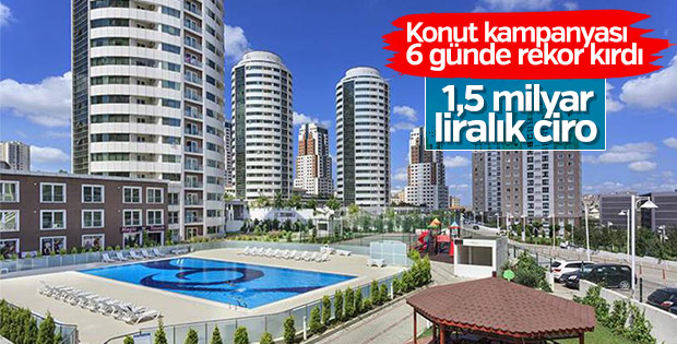 Konut kampanyasıyla 6 günde 2 bin konut satıldı