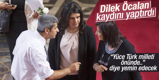 Dilek Öcalan kaydını yaptırdı