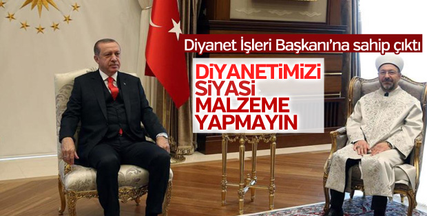 Erdoğan Ali Erbaş'ın tartışılan ziyareti hakkında konuştu
