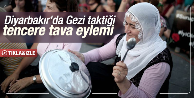 Diyarbakır'da tencere tava eylemi yapıldı