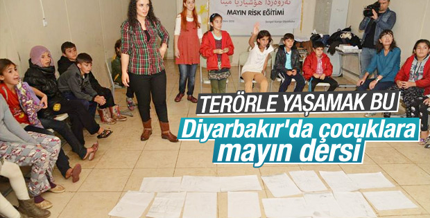Diyarbakır'da çocuklara mayın dersi
