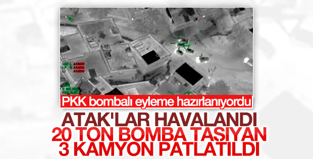 Diyarbakır'da hava destekli bombalı araç operasyonu