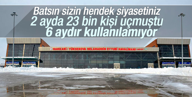 Hakkari'deki havalimanı her an hazır tutuluyor