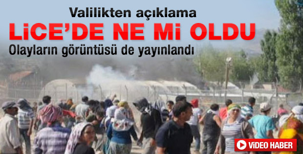 Diyarbakır Valiliği'nden Lice olayları için açıklama