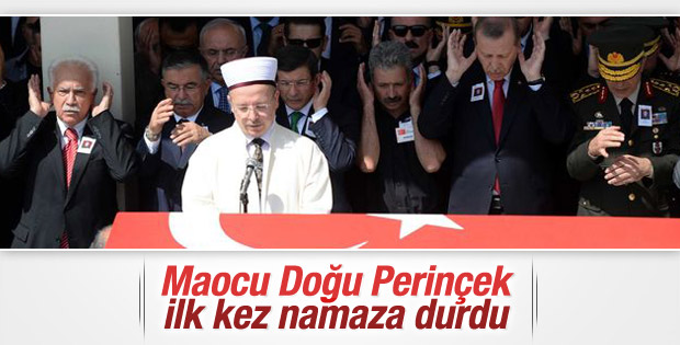Doğu Perinçek şehit Okan Taşan'ın cenazesine katıldı