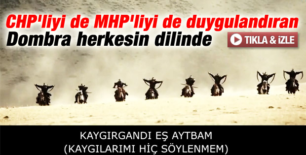 Dombra şarkısı herkesin dilinde