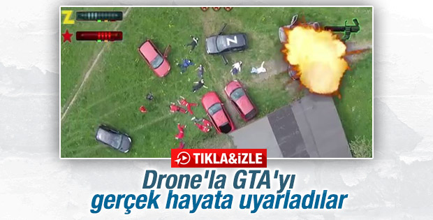 Drone'la GTA'yı gerçek hayata uyarladılar