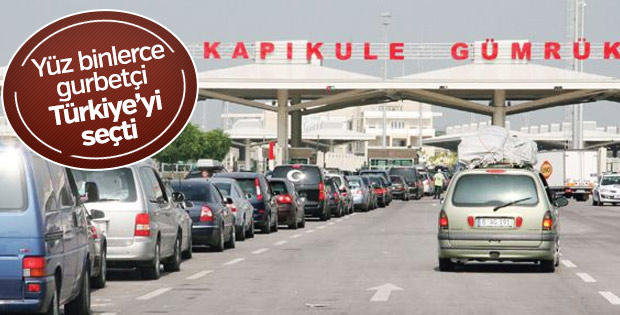 Gurbetçi turistler 2017'ye fark attı