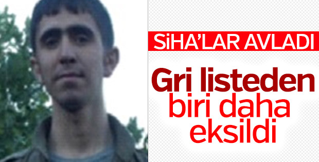 Öldürülen terörist gri listeden