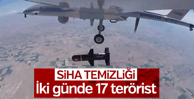 İki günde 17 terörist öldürüldü