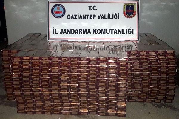 Gaziantep'te gümrük kaçağı 9 bin paket sigara yakalandı