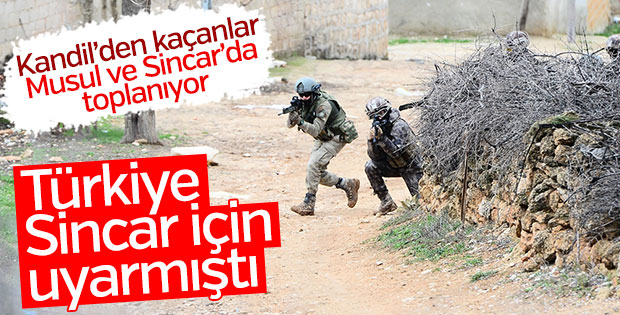 PKK Musul'a sığınak kazıyor