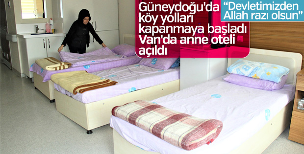 Van'da anne adayları 'anne oteli'nde doğumu bekliyor