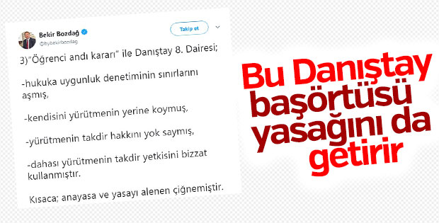 Danıştay'ın öğrenci andı kararına tepki