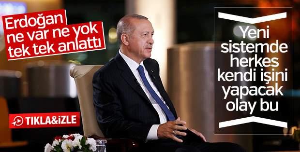 Cumhurbaşkanı yeni sistemin inceliklerini anlattı