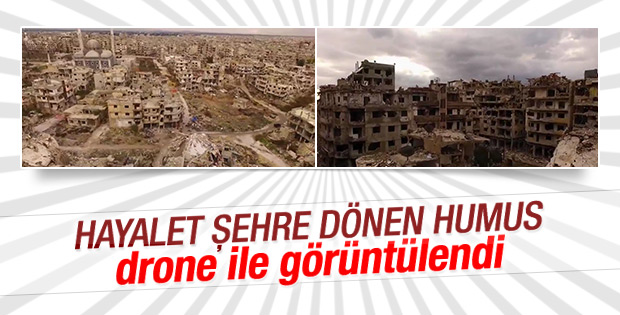 Suriye drone ile görüntülendi